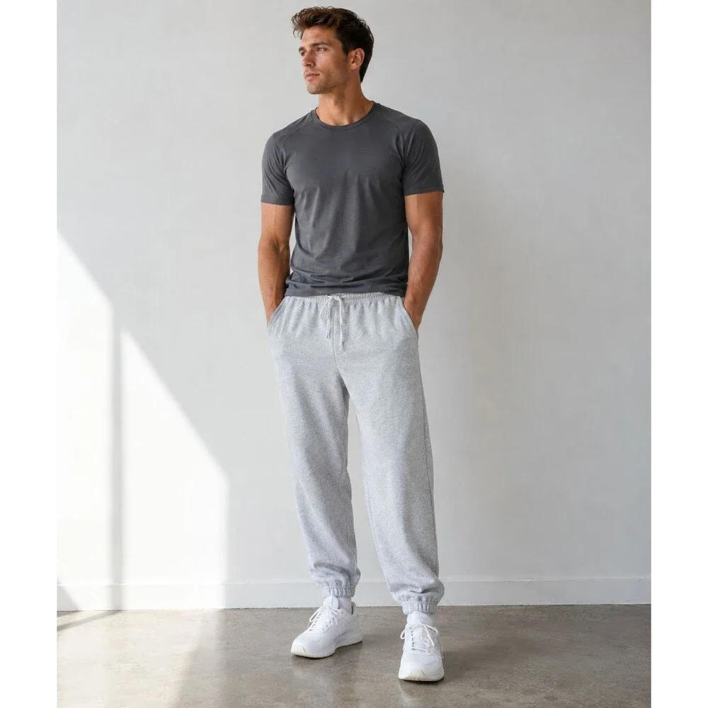 Lululemon Steady State Heathered Gray Classic Fit Jogger Pants XL M5AVRS Sporty